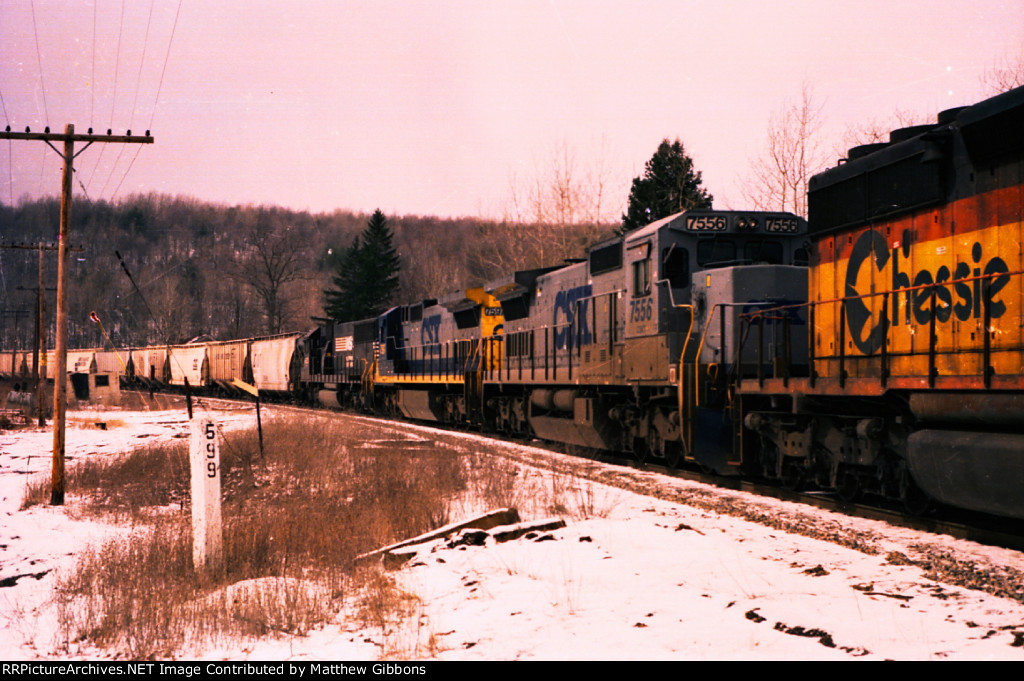 D&H Northbound grain train